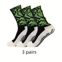 3 Pairs Men's Sport Socks, Sweat Absorbing, Comfy, Breathable