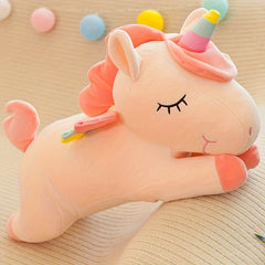 Rainbow Unicorn Doll Plush Toy Pony Sleeping Pillow Comfort Doll Plush Doll
