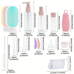 17pcs Travel Bottles Set Cosmetics Shampoo Conditioner Lotion Subpackage