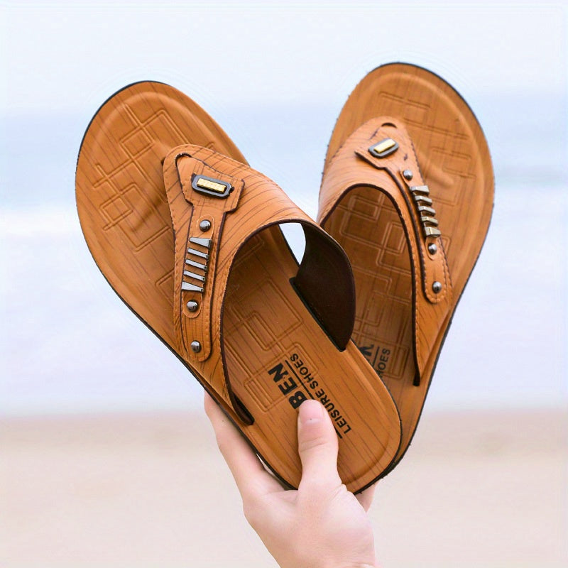 Men's Non Slip Flip Flops Quick Drying Thong Sandals