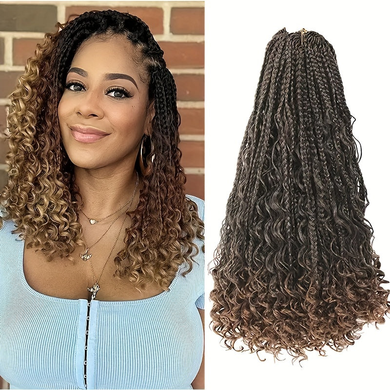45 72 Cm Boho Box Braids 1 Pack Goddess Box Braids Burgundy