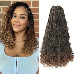 45 72 Cm Boho Box Braids 1 Pack Goddess Box Braids Burgundy