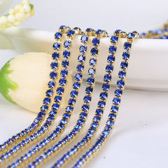 1 Yard 2 5mm Bling Crystal Rhinestone Trim Chain DIY Jewelry Crafts