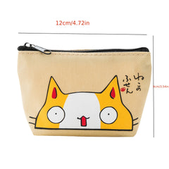 Cartoon Cat Coin Purse Small Storage Bag for Girls