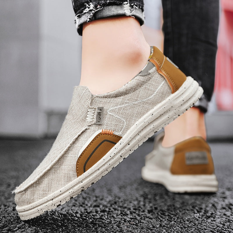 Men's Denim Slip-On Loafers Casual Walking Shoes