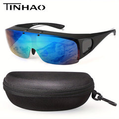 TINHAO Flip Up Polarized Sunglasses For Eyeglasses UV400 Protection