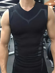 Men's Quick Dry Sleeveless Shirt Compression Tank Top