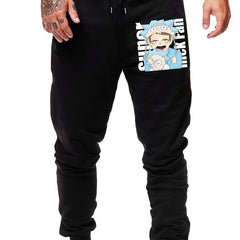 Anime Print Elastic Waist Jogger Pants Spring Clothes