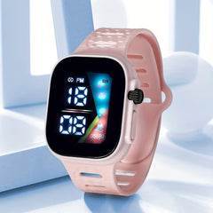 LED Electronic Watch Square Digital Student's Watch