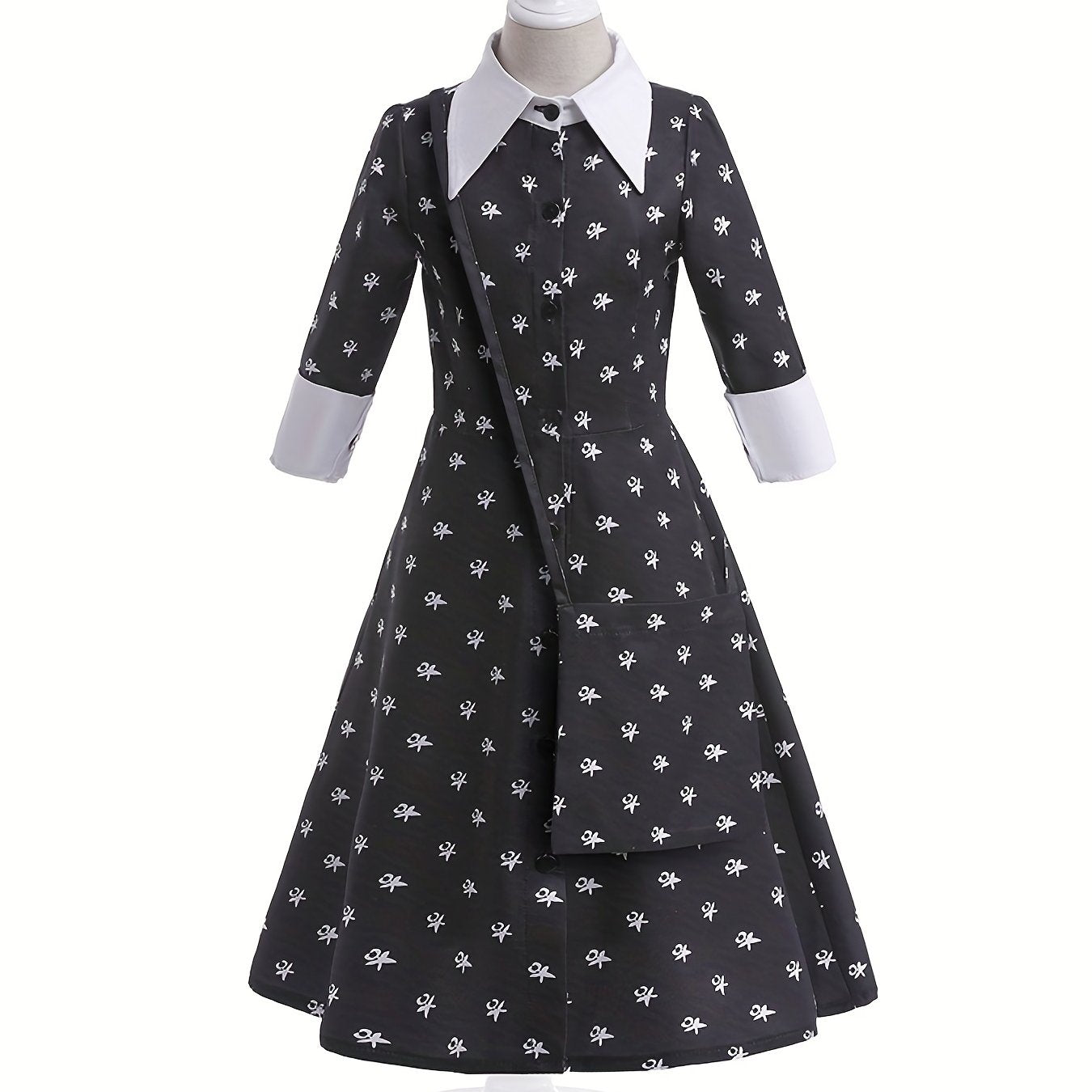 Girl s Halloween Cosplay Costume Dress & Bag Set