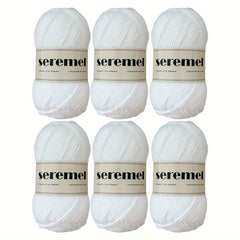 6pcs Acrylic Yarn Crochet Soft Yarn For Crocheting And Knitting 50g pc