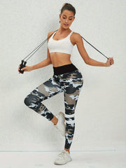 Women's Camo High Waist Leggings for Running Yoga Fitness