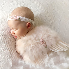 Newborn Angel Wings Photography Costume 2pcs Set