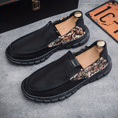 Men's Slip On Canvas Shoes Casual Breathable Comfy Outdoor Walking Shoes