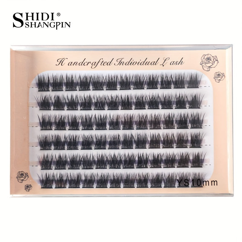 Cluster Eyelashes Natural Long Thick 10 12 14mm Soft 3D Lashes Extensions