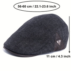Winter Woolen Newsboy Flat Cap Warmer Beret Hat Men's Ivy Golf Hats