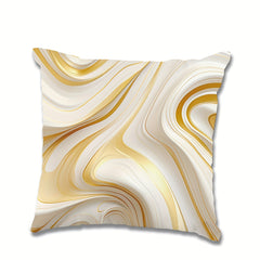 Golden Marble Flannel Pillowcase for Sofas Beds Office Chairs