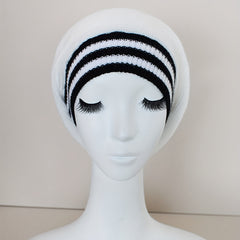Slouchy Knitted Beret Breathable Beanie Windproof Warm Knit Hats Women
