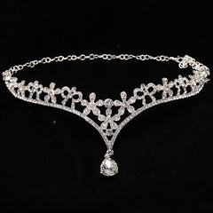 Rhinestone Crown Headband Wedding Bridal Forehead Jewelry Tiara