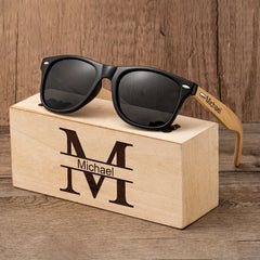 Custom Wooden Sunglasses for Groomsmen - Bachelor Party Gift