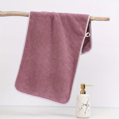 Soft Coral Fleece Hand Towel 35x13in