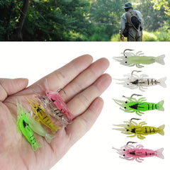 5pcs Fishing Lures Lifelike Swimbaits Bass Trout Crappie Saltwater Freshwater