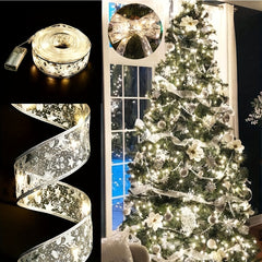 Christmas Ribbon LED String Lights Christmas Decorations