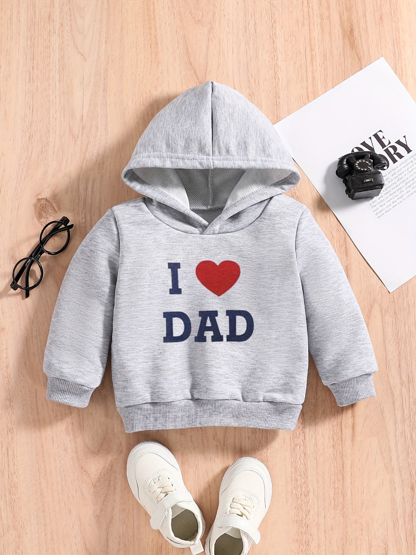 Boys Love Print Hoodie Sweatshirt Pullover