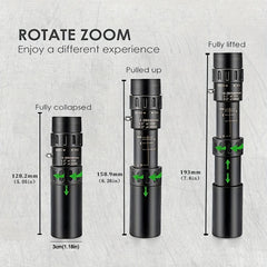 Compact Monocular HD Portable Binoculars BAK4 Prism Waterproof Anti fog