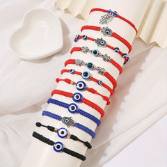 12pcs Girls Teen Evil Eye Adjustable Bracelet Jewelry for Gift Party