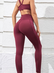 Women's 2 Piece Tracksuit Sports Bra & Leggings Set For Yoga Fitness Gym