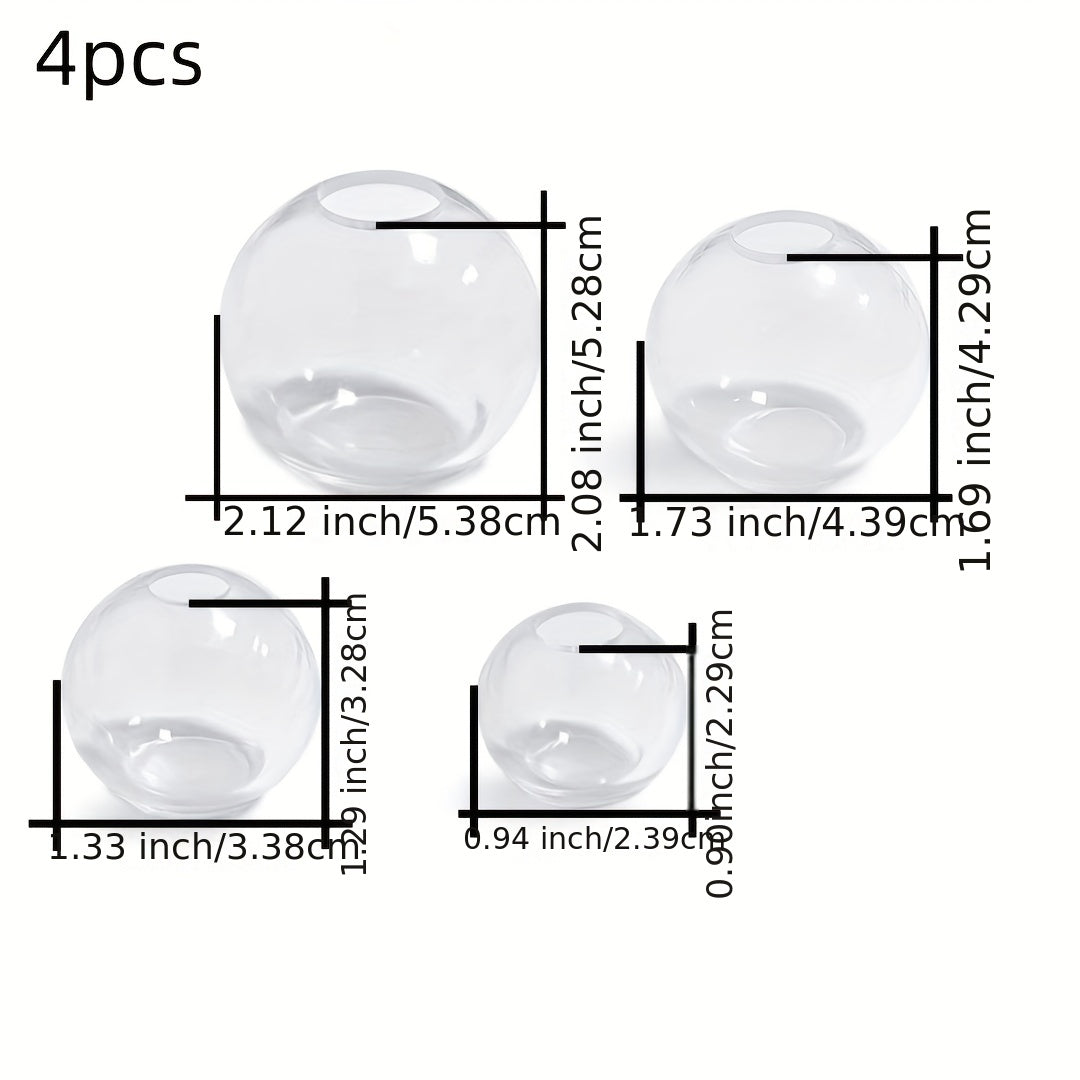 4pcs 08cm Silicone Sphere Molds for Resin Casting