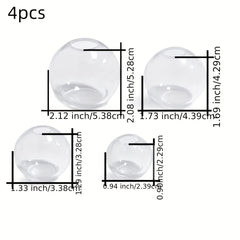 4pcs 08cm Silicone Sphere Molds for Resin Casting