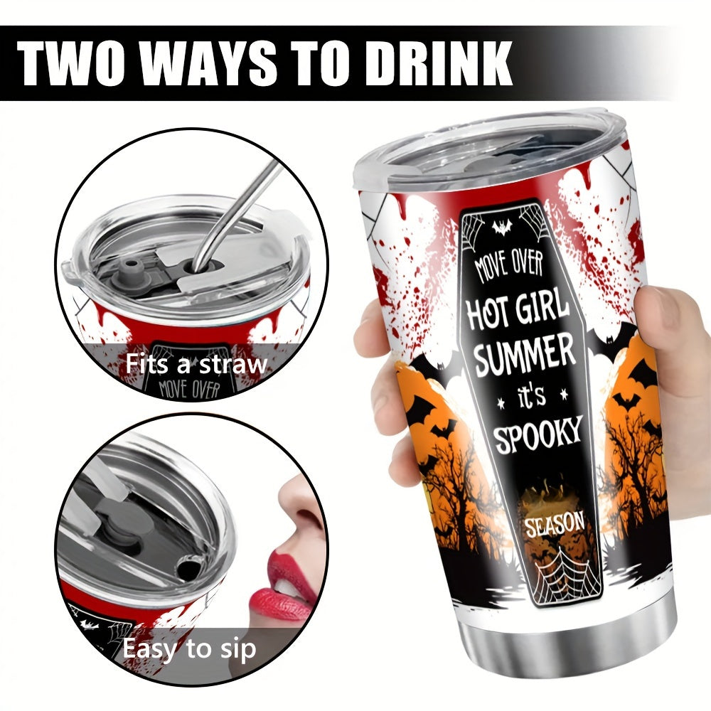20oz Halloween Printed Double Walled Water Cup Stainless Steel Insulated Bottle