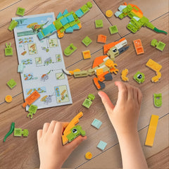 Dino Building Blocks 24 Grids Set Dinosaur Toy 24 Days Countdown