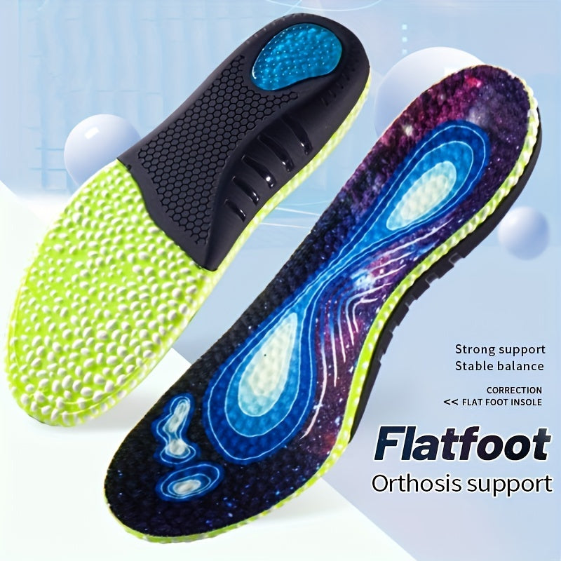 Sports Shock Absorption Insoles High Elastic Deodorant Comfortable