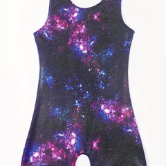 Toddler Girls Gymnastics Outfit Professional Bodysuit Kids Unitard Bike Shorts