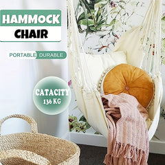 Sturdy Cotton Woven Hammock for Ultimate Outdoor Comfort