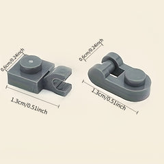 60pcs Building Blocks 1x1 U Clip 6019 Handle Closed Ends Technical Parts