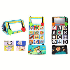 Baby Mirror Cloth Book Car Hanging Toy Teether Rattle Paper