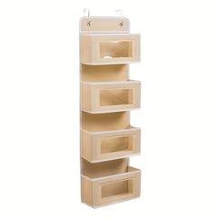 Over The Door Organizer with Door Rack and Large Windows