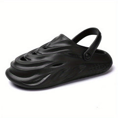 Women's Hollow Out Beach Sandals Slip On Solid Home Minimalist Shoes