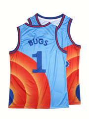 Boy's Basketball Jersey Embroidery Sports Uniform Sleeveless Shirt