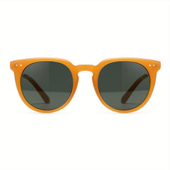 Retro Round Frame Men's Polarized Sunglasses UV Protection Sports Sunglasses