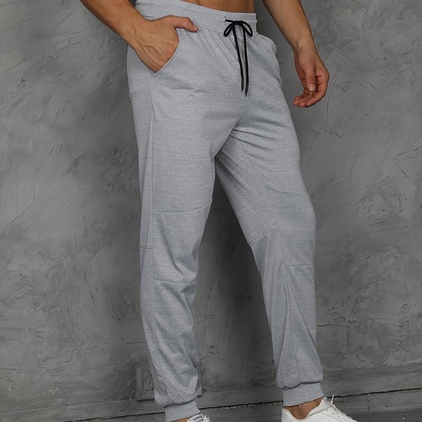 Men's Drawstring Sweatpants Casual Comfy Jogger Pants