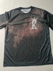 Men's K Print T-Shirt 3D Digital Print Short Sleeve Tee