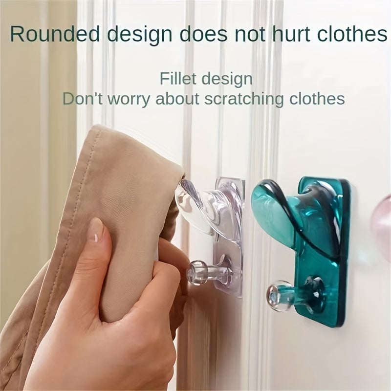 Non Marking Clothes Hook Wall Hanging Hanger Bedroom Door Back Storage Rack