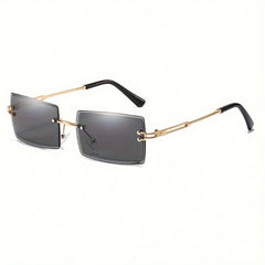 Rimless Sunglasses Gradient Glasses UV400