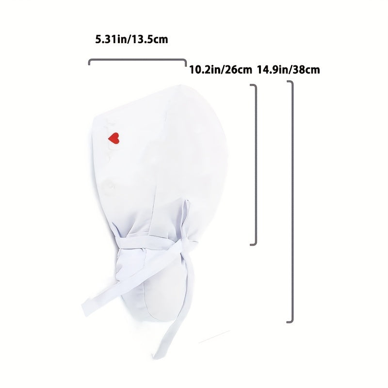 Solid Scrub Hats Ponytail Work Cap Casual Adjustable Nurse Hat Soft