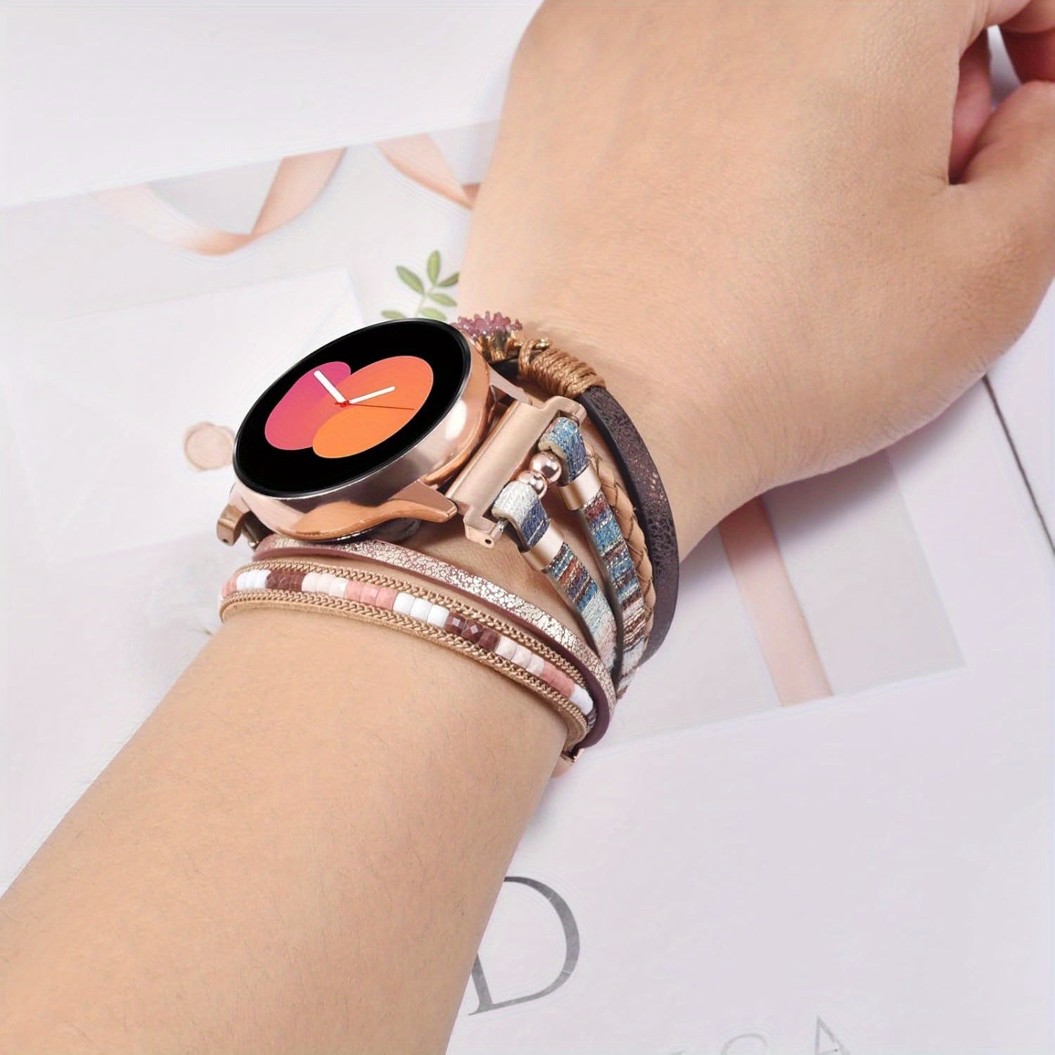 Boho Bracelet for Galaxy Watch 7 FE 6 5 4 40mm 44mm Watch 6 Classic 43mm 47mm
